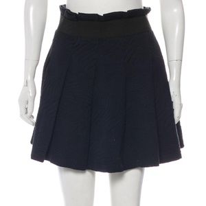 Zero + Maria Embroidered Pleated Skirt